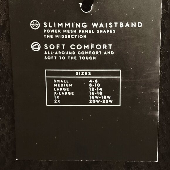 VERA WANG Simply Vera High Rise Live-In Faux Leather Shaping Leggings - Picture 9 of 10